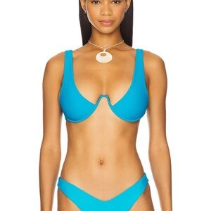 REVOLVE CALL TO ME TOP Bright Blue Bikini Top